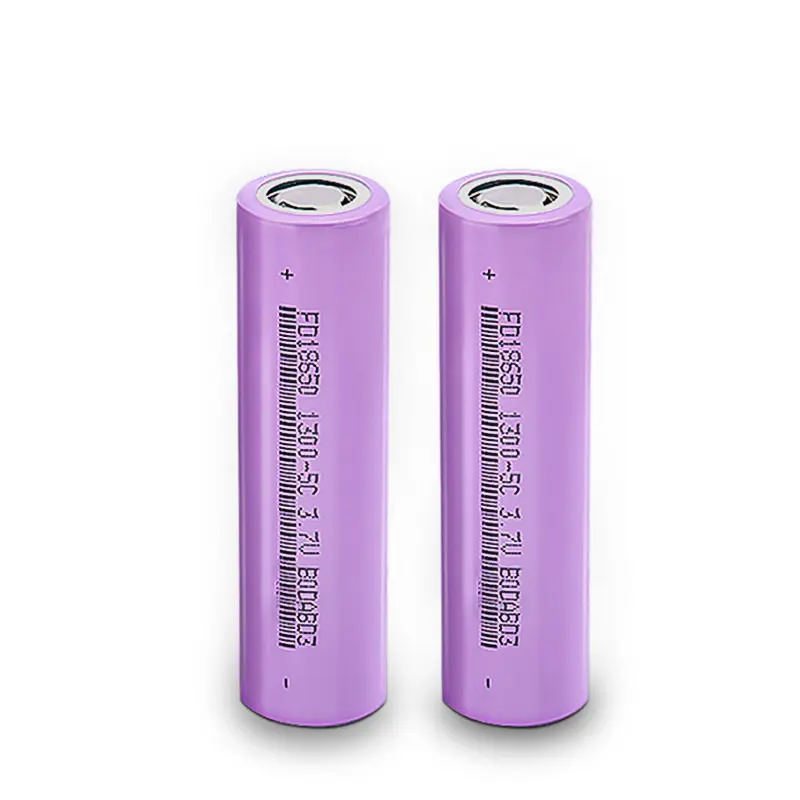 10pcs.。for 18650 1300 Flat Head 3.7V 1300mah 18650 Lithium Battery KC Certified Cell 5C.。