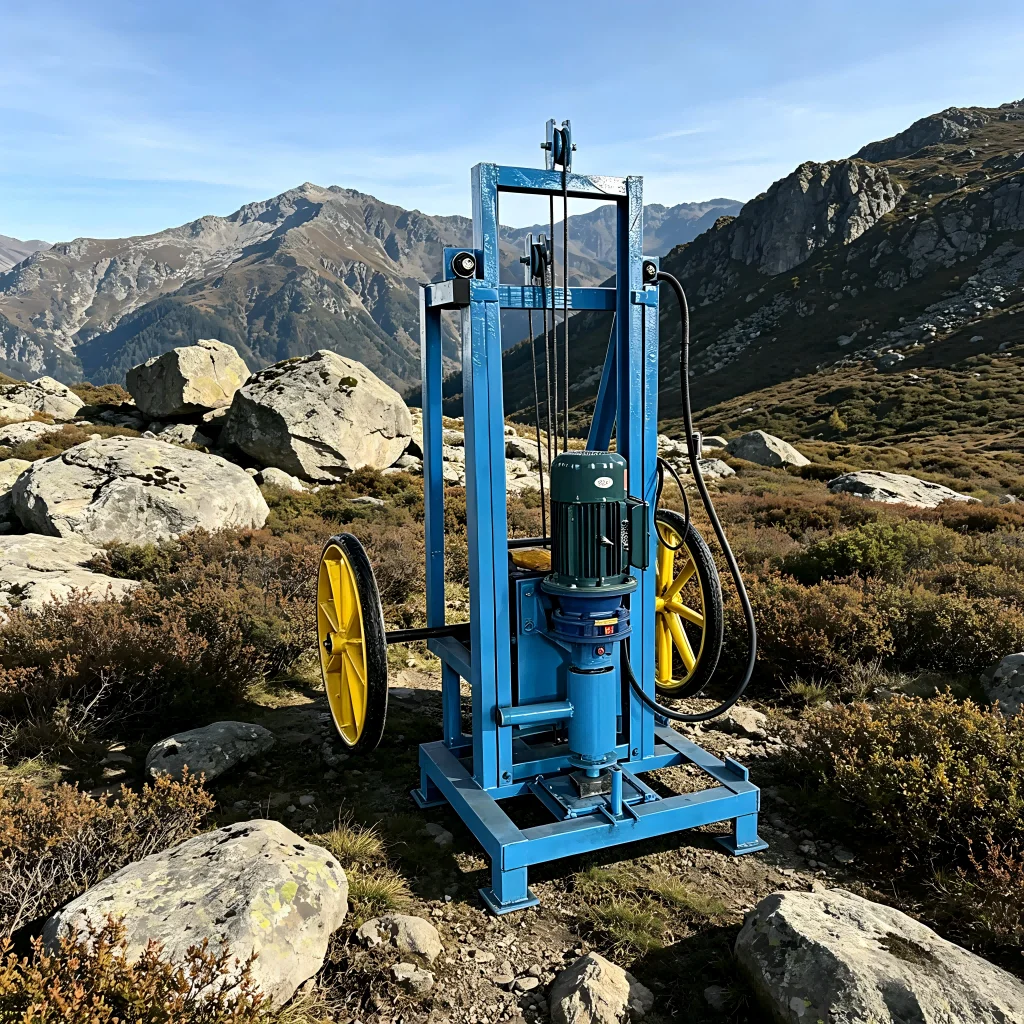 

Customized RLD-100E Household Light-Duty Hydraulic Handheld Rig for 100m Water Well Drilling