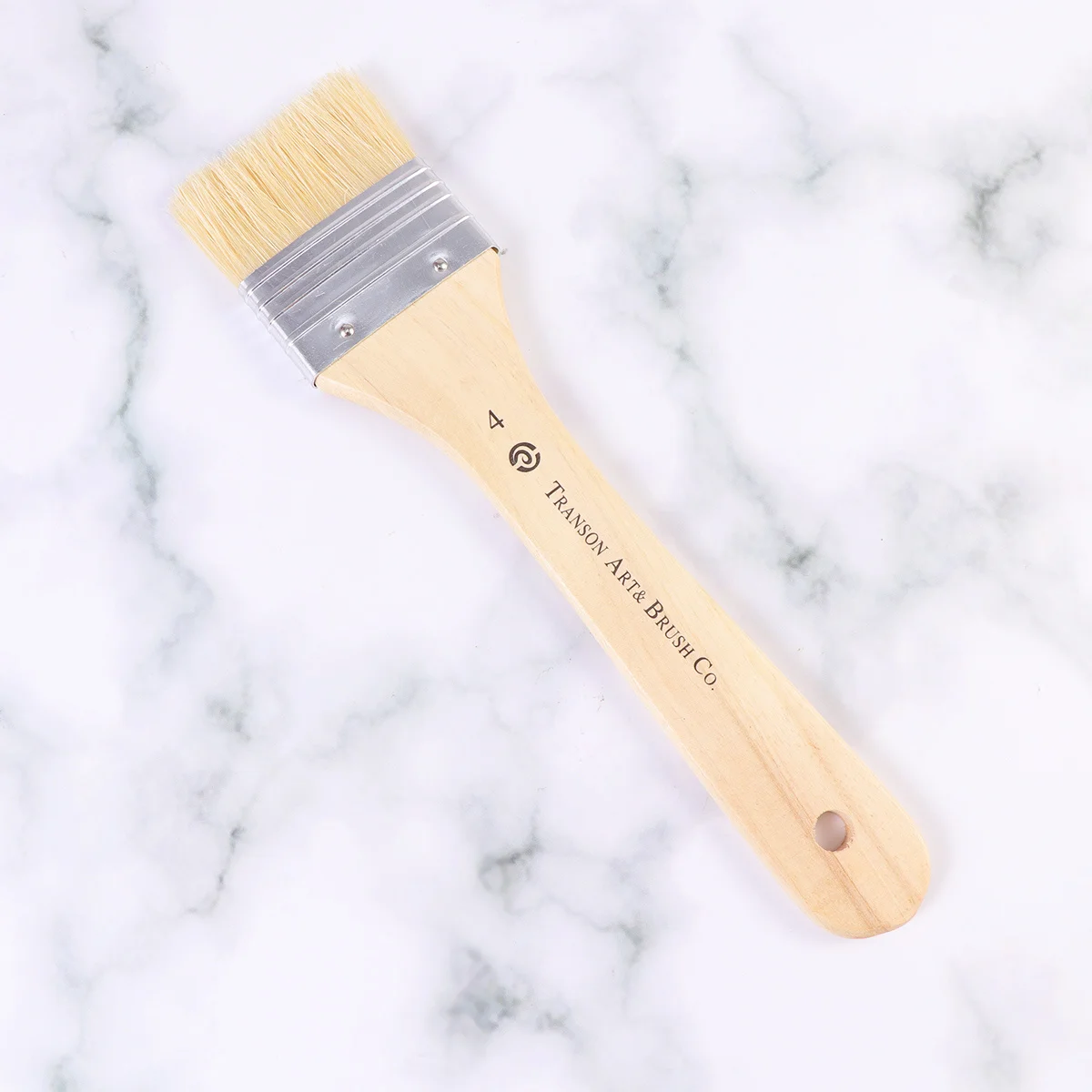 

2Pcs Wooden Oil Painting Brush Set Short Handle Large Boar Bristle Painting Tool for Acrylic Oil Canvas Drawing Art Students