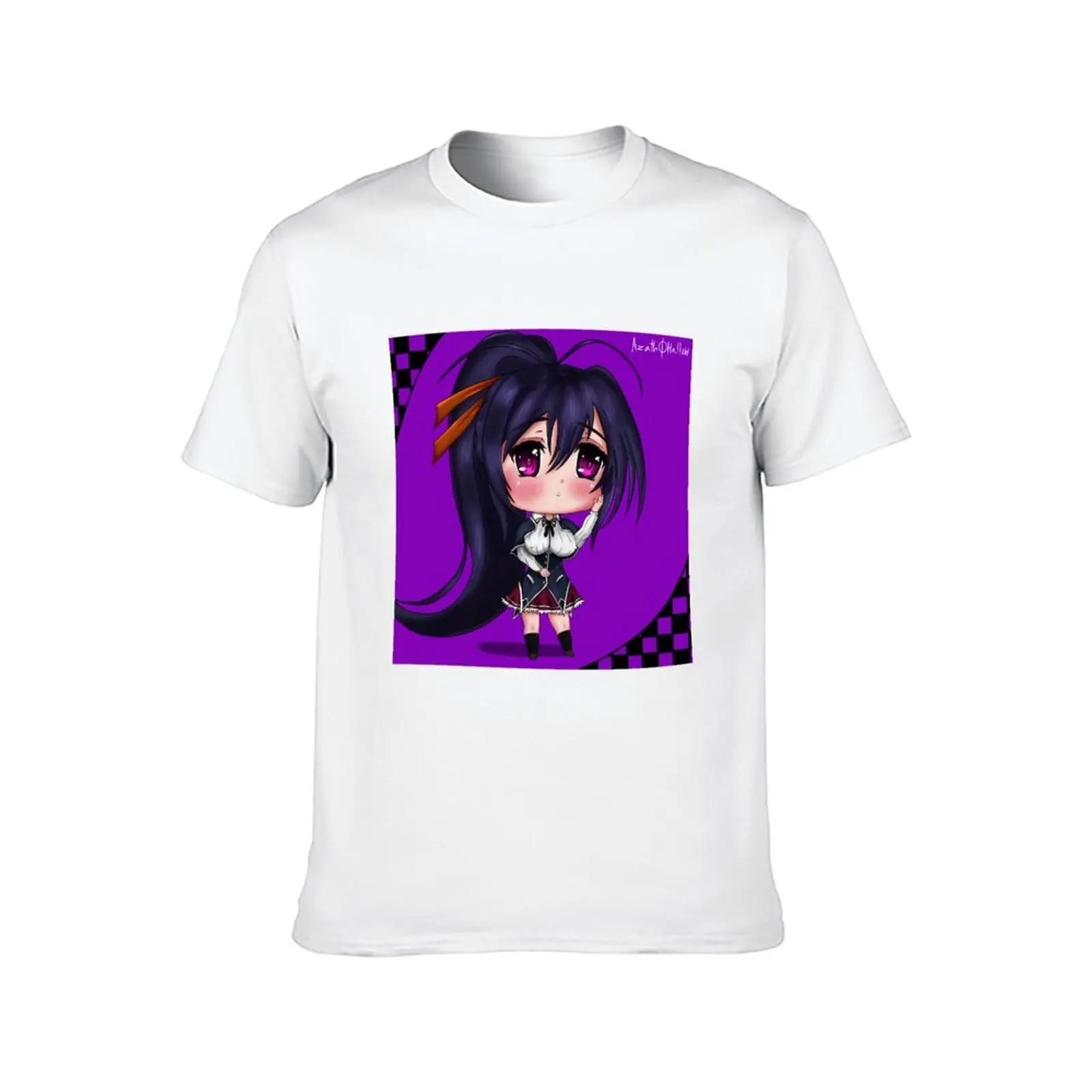 تي شيرت Akeno dxd تشيبي تي شيرت مع مطبوعات تي شيرت رجالي كاجوال