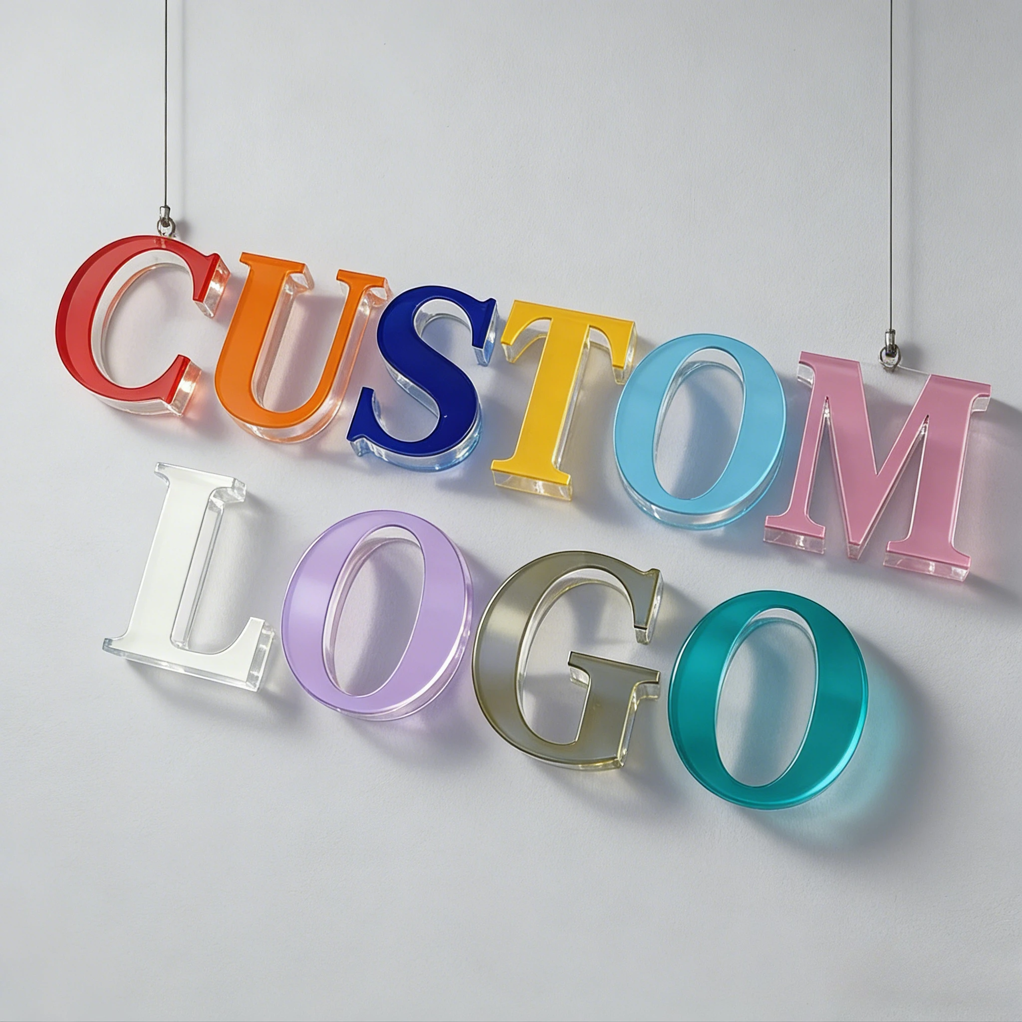 

Custom Acrylic Letters Signs Wall-Mounted Logo Luminous Outdoor Company Store Light Signboard, Home Business 3D Signage Decor