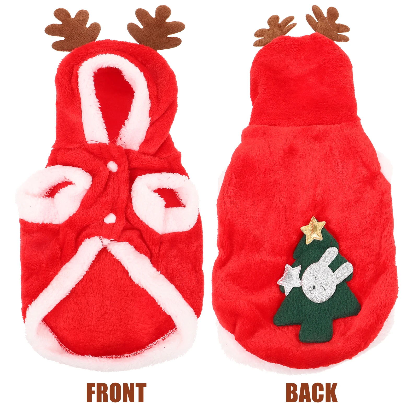 

Elk Christmas Outfit Dog Jumpsuit Costumes Cute Knitwear Clothes Outfits Clothing Teacup Dog's