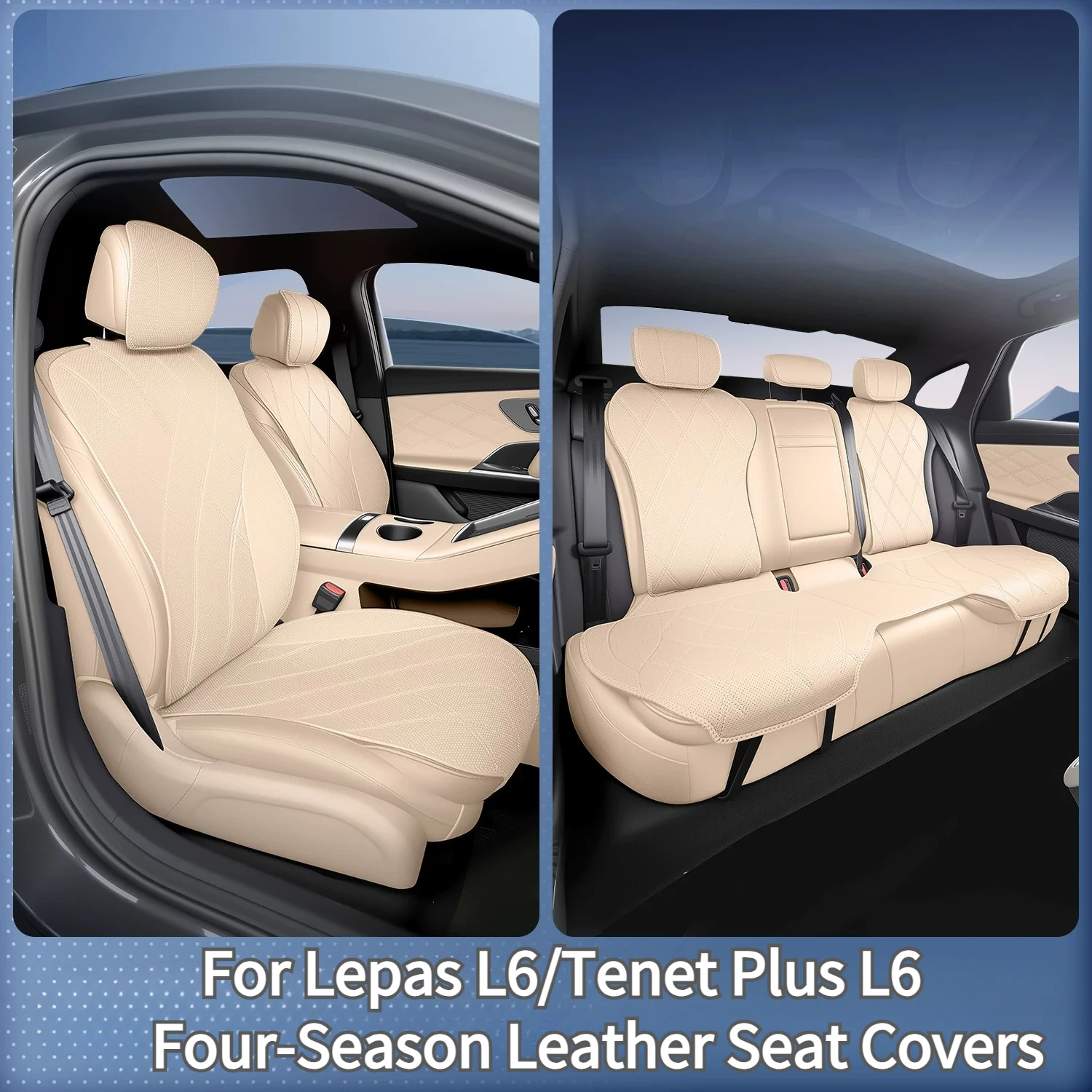 For Chery Lepas L6/Tenet Plus L6 Seat Cushion All-Season Universal Seat Cover Comfortable and Breathable Interior Accessory
