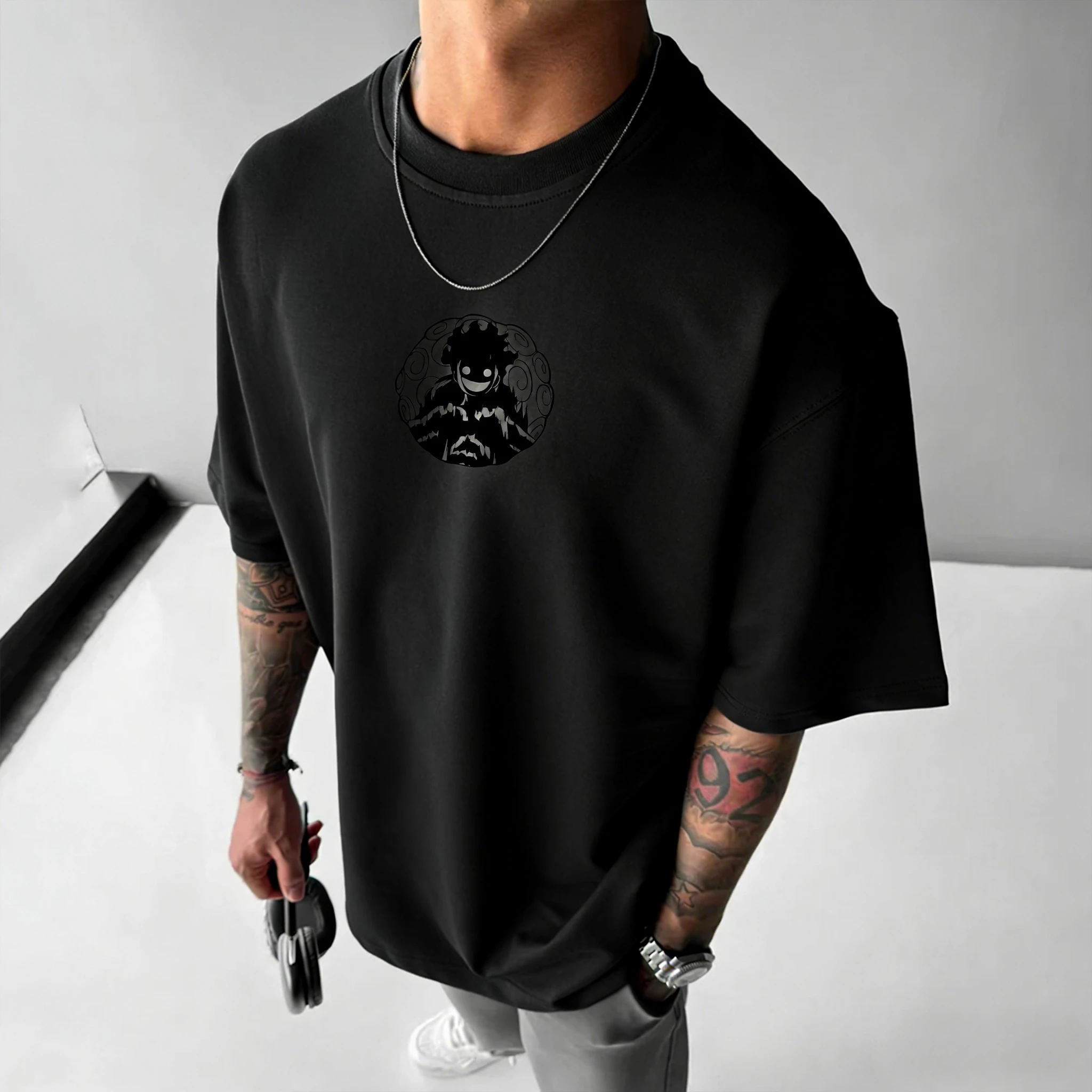 قطعة واحدة عمل أنيمي لوفي طباعة الرجال النساء القطن تي شيرت Harajuku Y2K الشارع الشهير الصيف عادية الجرافيك المتضخم المحملة القمم