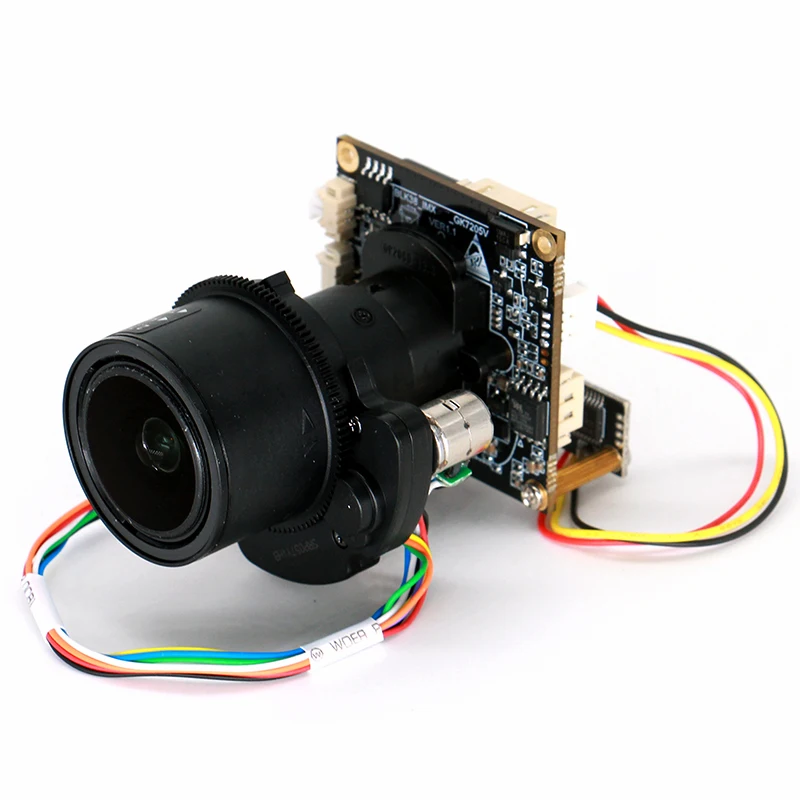 Super Starlight 4MP IMX347 IP Camera Module + 3.6-11mm Autofocus Zoom Lens GK7205V300 SDK CCTV Camera PCB Board SIP-K347GS-3611
