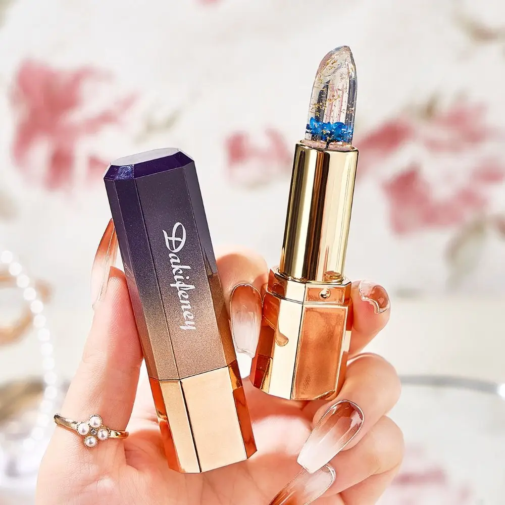 Moisturizing Temperature Color Change Lipstick Nourishing Waterproof Shimmer Jelly Lips Gloss Autumn Winter Hydration