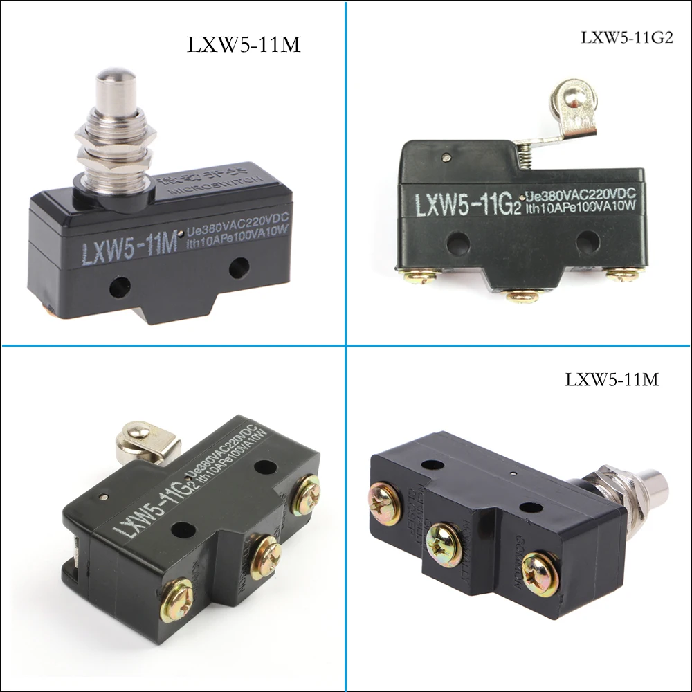 LXW5-11M/LXW5-11G2 Stantuffo a pulsante Micro finecorsa momentaneo AC380V DC220V Microinterruttore Apparecchiature elettriche impermeabili