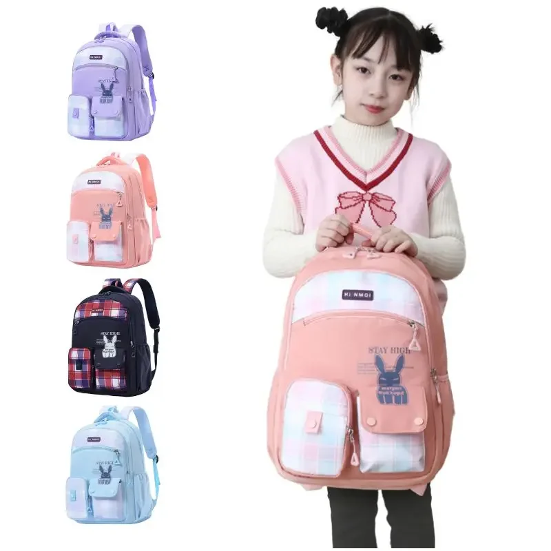 Mochila impermeável para meninas e meninos, mochila escolar, bonito, estudante, laptop, casual, durável, luz, sacos de viagem