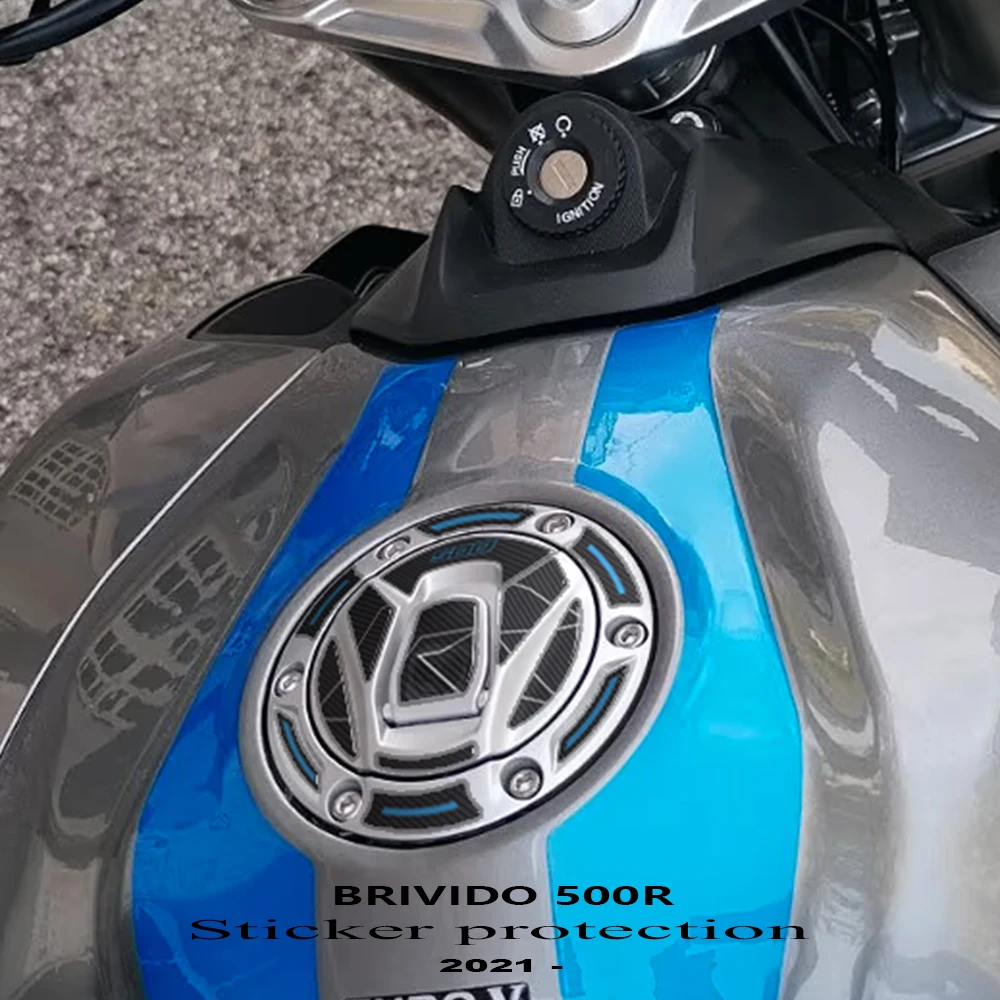 

500R 2021, аксессуары для мотоциклов, наклейки, противоскользящая наклейка на топливный бак для VOGE Brivido 500R 500r, комплекты украшений для защиты тела
