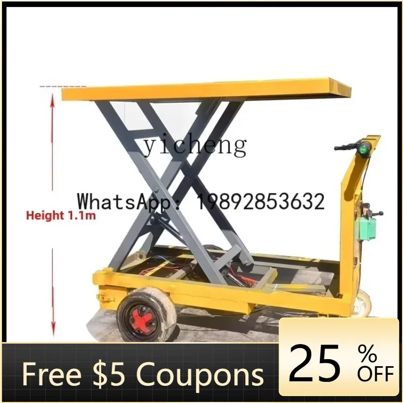 

O2-10 Electric lifting dump truck Multi-function hand push small hydraulic lifting flat truck