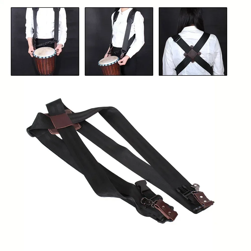 Professional Djembe Strap Hand Drum Belt Percussion Accessories Thickened Padded Adjustable Djembe African Drum Shoulder Straps