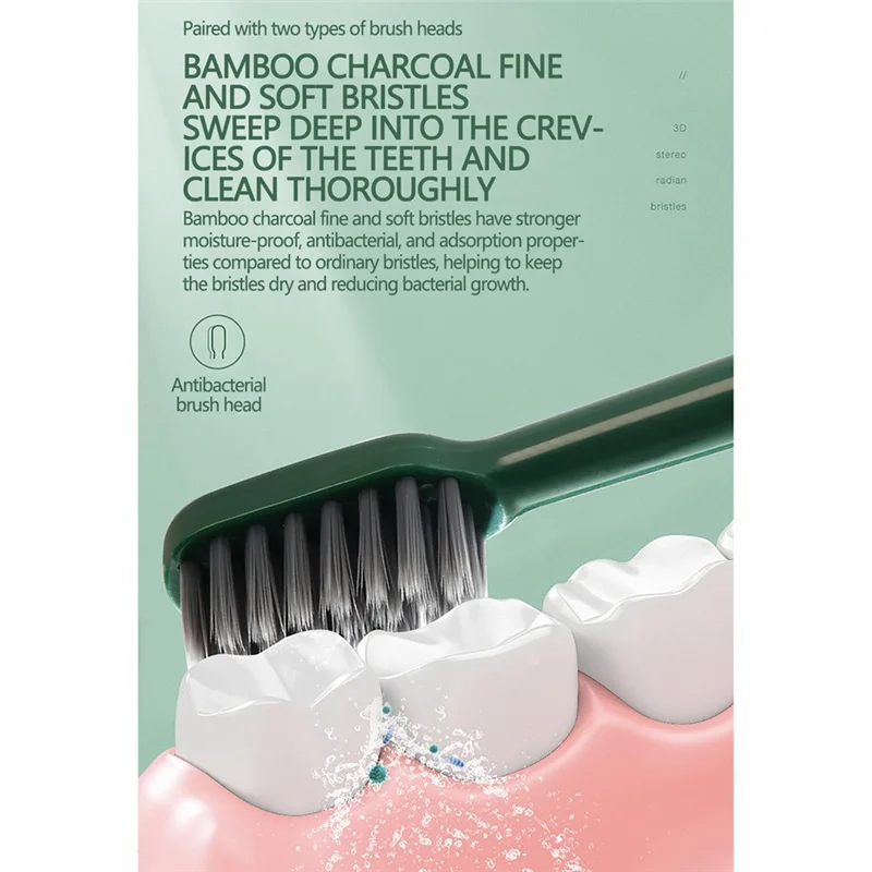 A21F-Electric Toothbrush For Adults Kids Electric Toothbrush 6 Modes Electric Toothbrush Rechargeable Battery Toothbrush