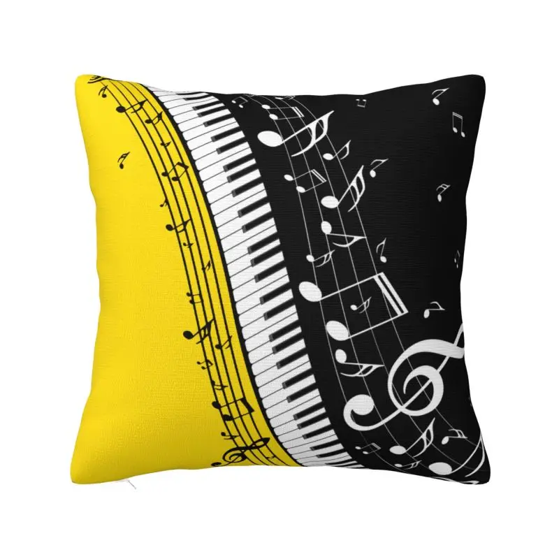 

Piano Keyboard Musical Notes Throw Pillow Covers Home Decor Sofa Chair Cushion Cover Polyester Cozy Pillowcase Dakimakura