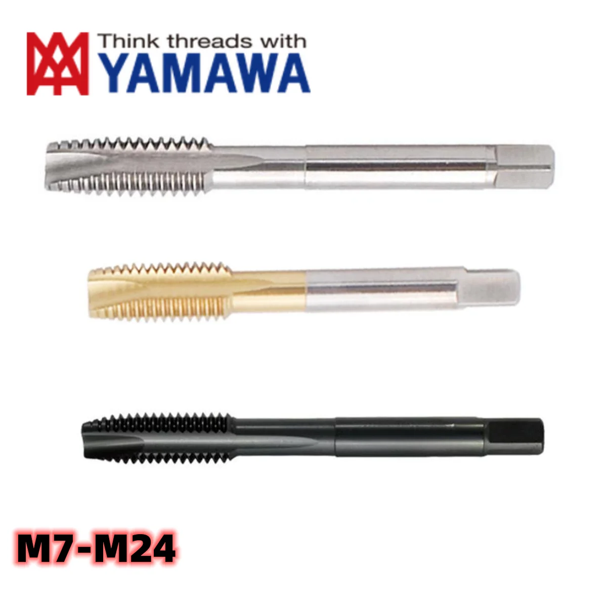 

1PCS YAMAWA HSSE Spiral Pointed Tap TIN Oxidization M7M8M9M10M11M12M14M16M18M20M22M24 Machine Screw Thread Taps