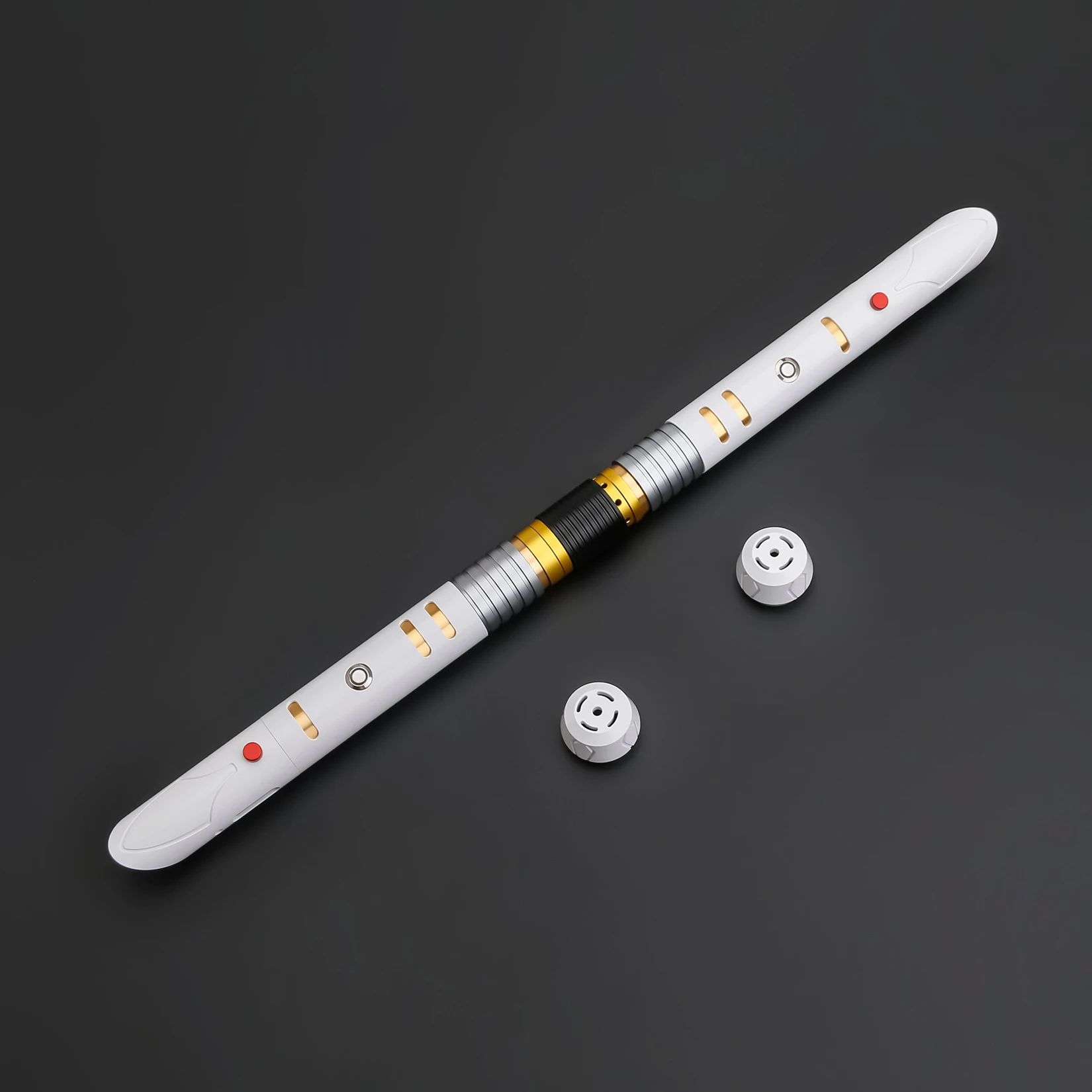 TXQSTUDIO-sable de luz Tempio RGB, gesto de duelo pesado, encendido, empuñadura de Metal, espadas de NeoPixel de oscilación suave para juguetes de Cosplay para adultos