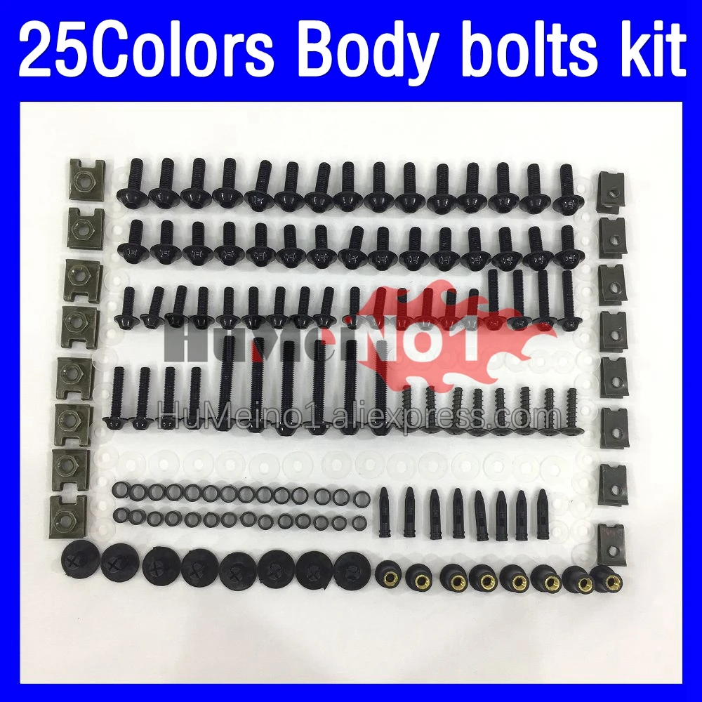 268ps Fairing bolts full screw kit For YAMAHA FZR250R FZR250 R 250 R FZR 250R 86 87 88 89 1986 1987 1989 Body bolt screws Nuts