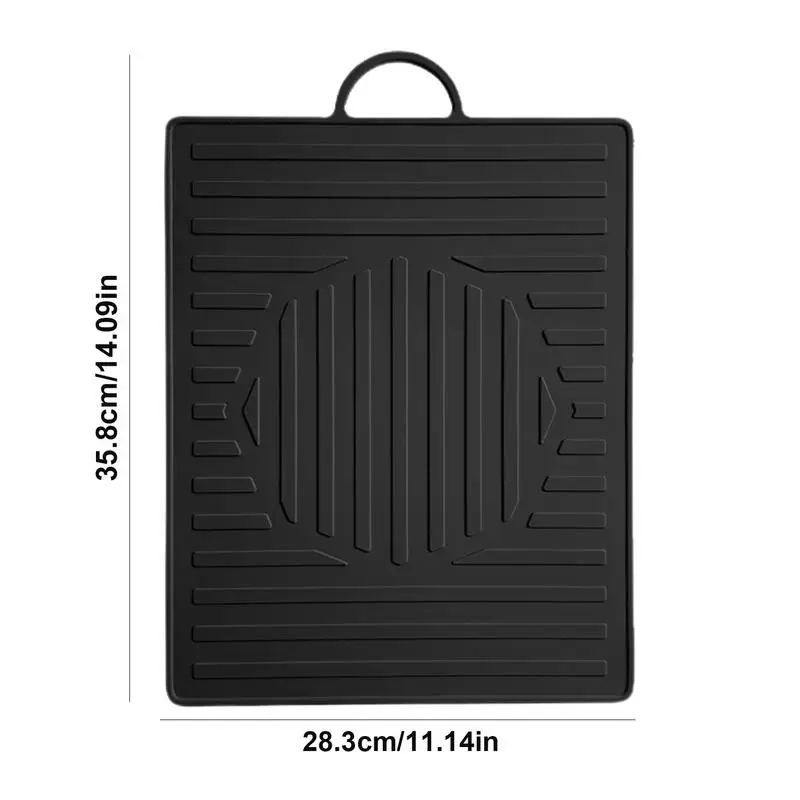 Almohadilla de goteo para parrilla, soporte para utensilios para barbacoa, espátula para plancha, esteras para barbacoa, soporte protector para utensilios para parrilla lavable, mostrador de cocina
