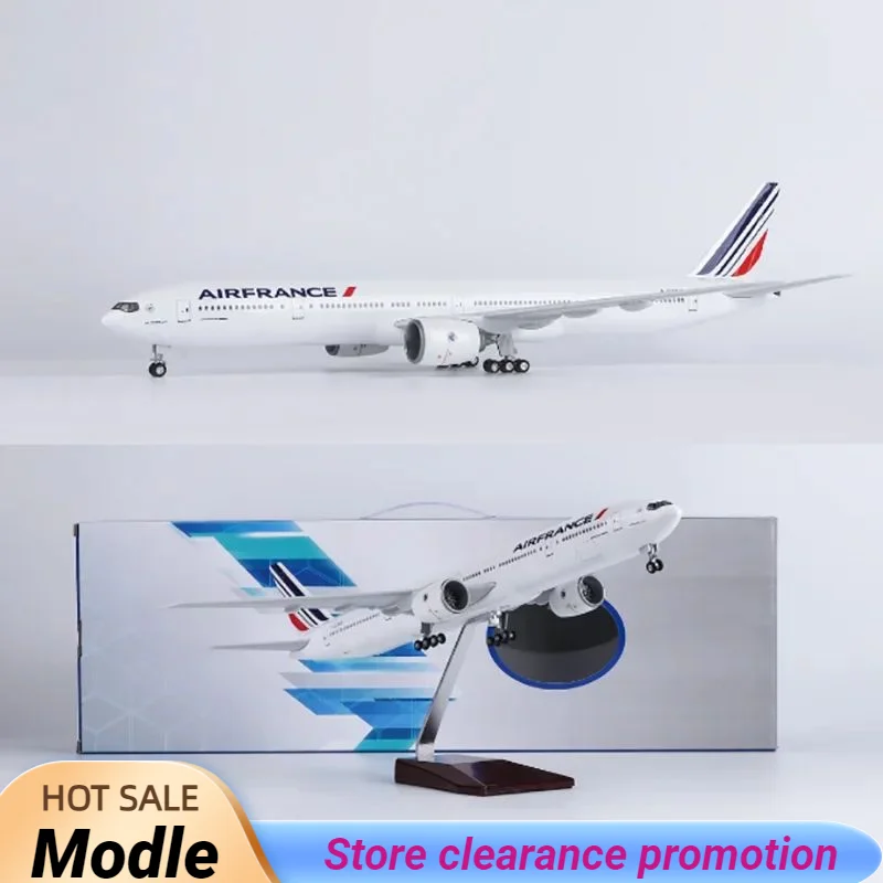 

47CM 1/157 Scale 777 B777 Aircraft Air France Airlines Model W Light and Wheel Landing Gear Plastic Resin Plane Toy F Collection