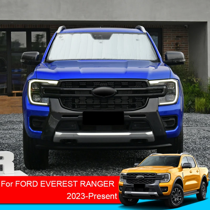 

For Ford EVREST RANGER 2023-2026 PCar Sunshades UV Protection Cover Side Window Curtain Sun Shade Visor Mat Windshield Accessory