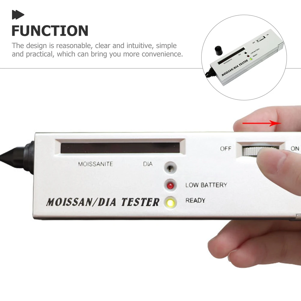 

Diamond Tester Gemstones Magnifier Pen Type Hardness Jewelry Kit Handheld Authenticity Testing Equipment Practical