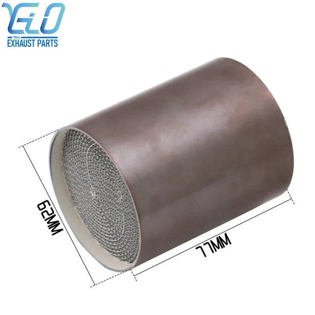 High Quality Universal Metallic Catalytic Converter 300 CPSI Honeycomb Catalytic Converter for Euro5