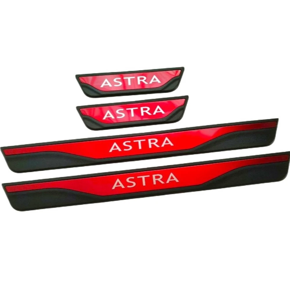 ABAIWAI Für Opel Astra Vauxhall Astra F G H J K L 1991-2026 Auto-Türschwellerplatte Edelstahl-Abdeckung Innenraum-Aufkleber Styling
