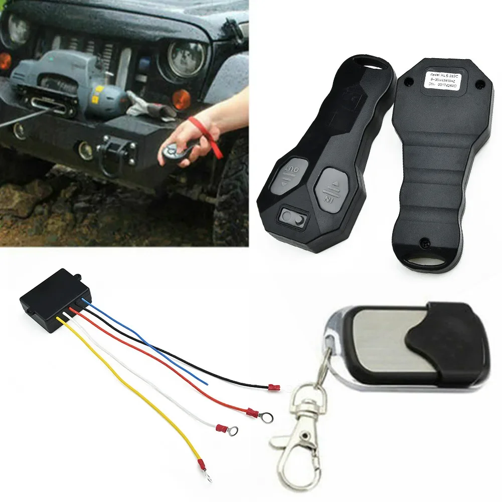 Truck Remote Control For Jeep 10A Wireless 433MHz With Receiver Accessory DC12V/24V Black Car Replacement Parts