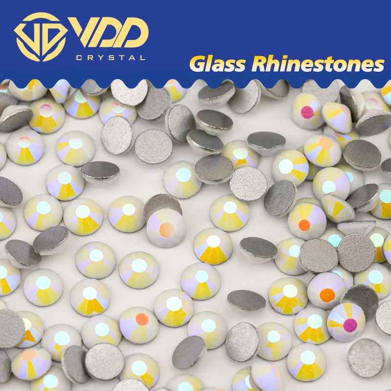 VDD SS6-SS30 Glaze-Color High Quality Glass Rhinestones Crystal Non-hotfix Flatback Stones For DIY Crafts Nail Art Decorations