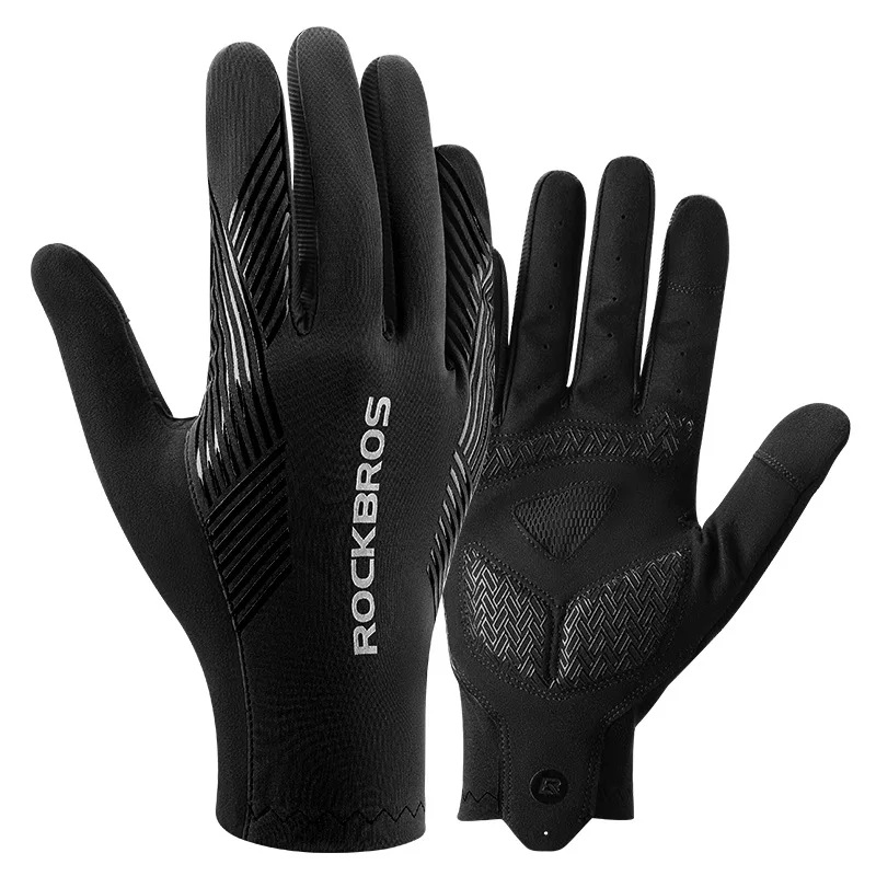 ROCKBROS Damen Herren Fahrradhandschuhe Sommer Frühling Herbst Vollfinger Fahrradhandschuhe Atmungsaktive Sport MTB Rennradhandschuhe