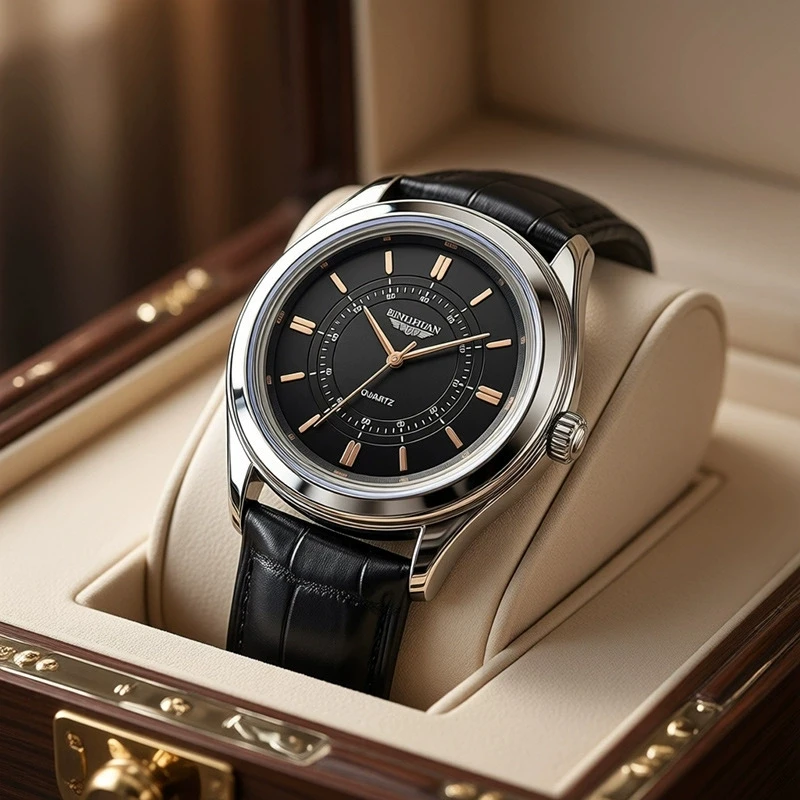 

New Fashion Man Luxury Business Leather Watch Men Sports Casual Quartz Watches Male High Quality Wristwatches Reloj Hombre Gifts