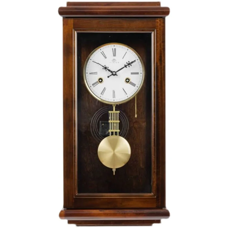 #Wooden Elegant Quiet Wall Watch Clock Luxury Large Vintage Design Wall Clock Big Size Classic Pendule Horloge Murale Home Decor