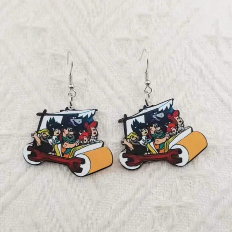 1 pair of acrylic roller coaster earrings, women's earrings, the best choice for gifts