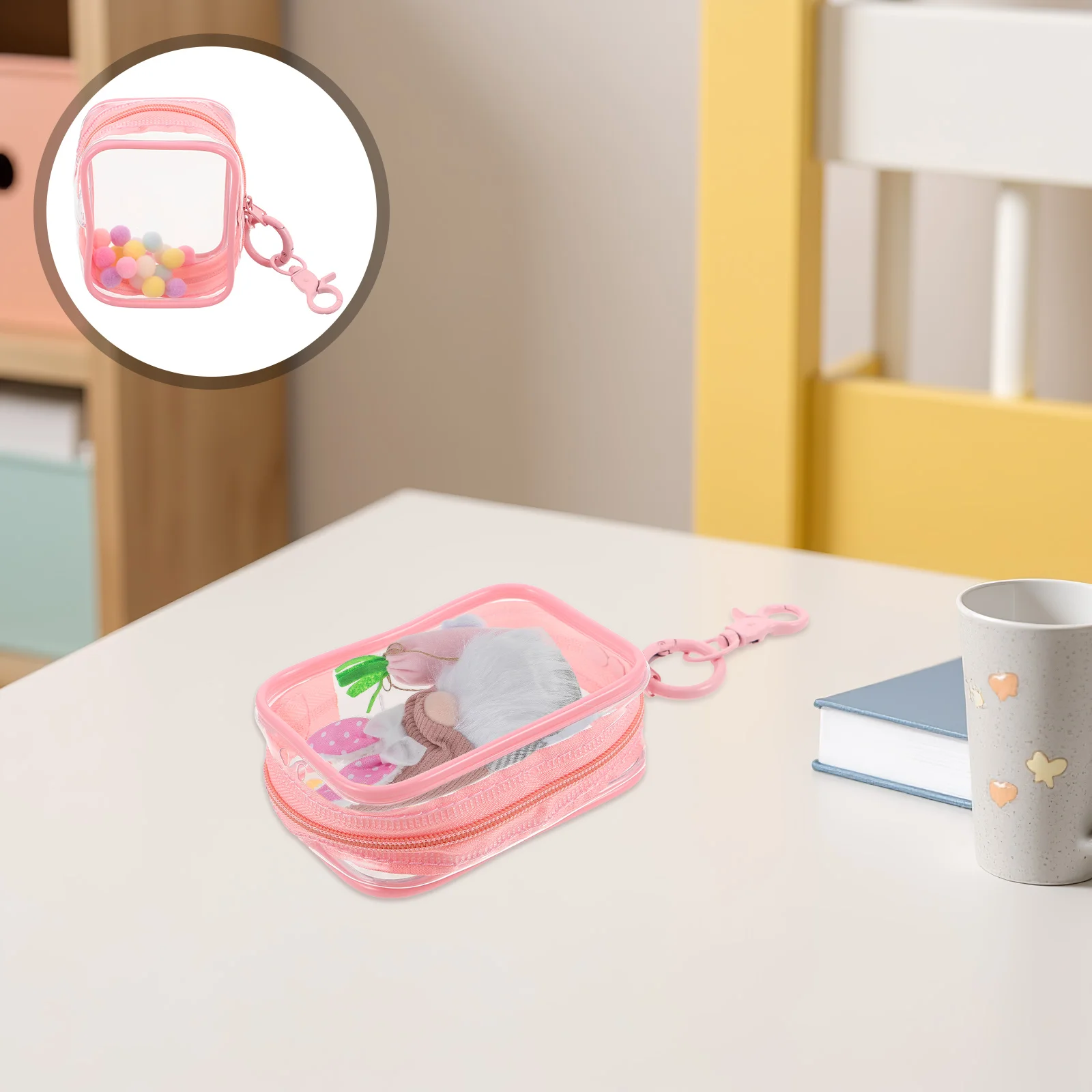 

Storage Bag Hanging Display Cases Clear Keychain Figure Bags Boxes