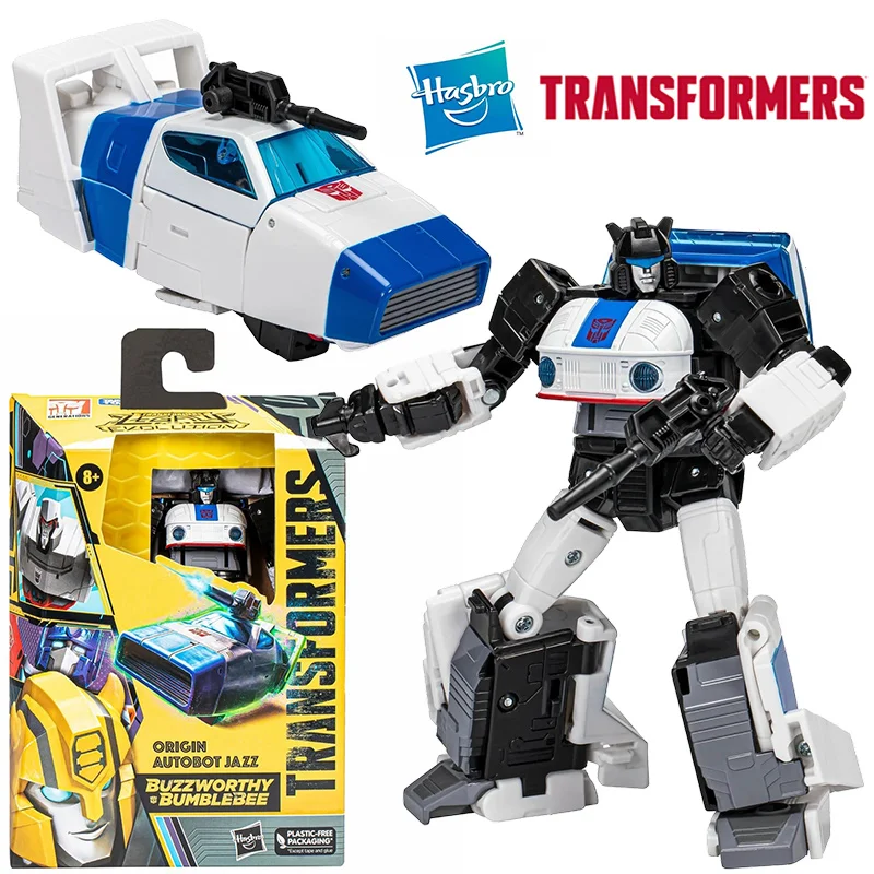 Hasbro Transformers Legacy Evolution Buzzworthy Origin Autobot Jazz 12Cm Deluxe Class Original Action Figure Model Toy Gift