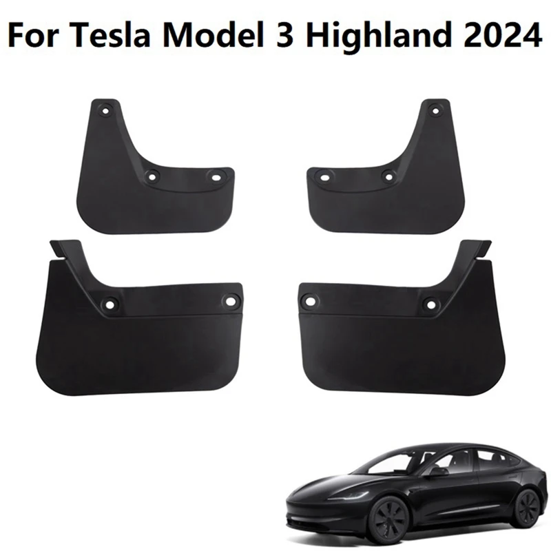 

Брызговики для Tesla Model 3 Highland 2024, брызговики из ТПЭ