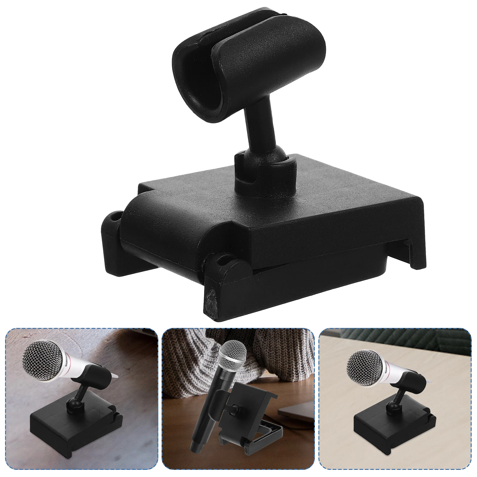 

10pcs Mobile Phone Microphone Stand Holder Clip Bracket Base Desktop Clamp Cellphone Mini Mount Table Mount Clamp Desk Clamps