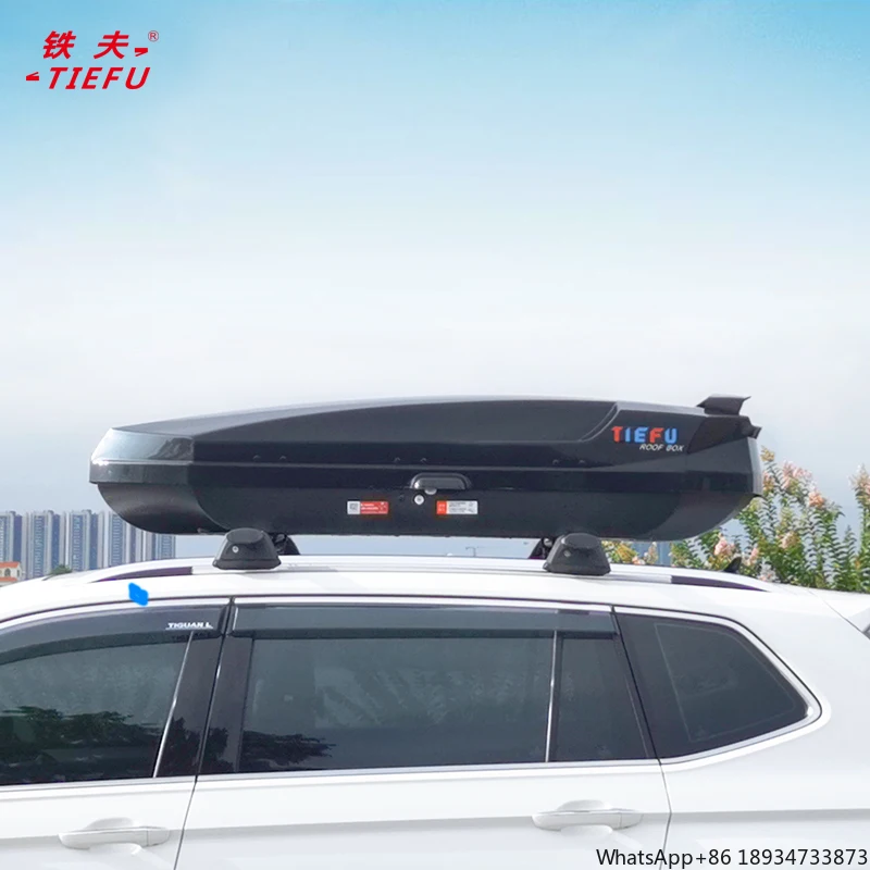 High Quality Large Capacity ABS Material Double Side Open Car Roof Box For Travel