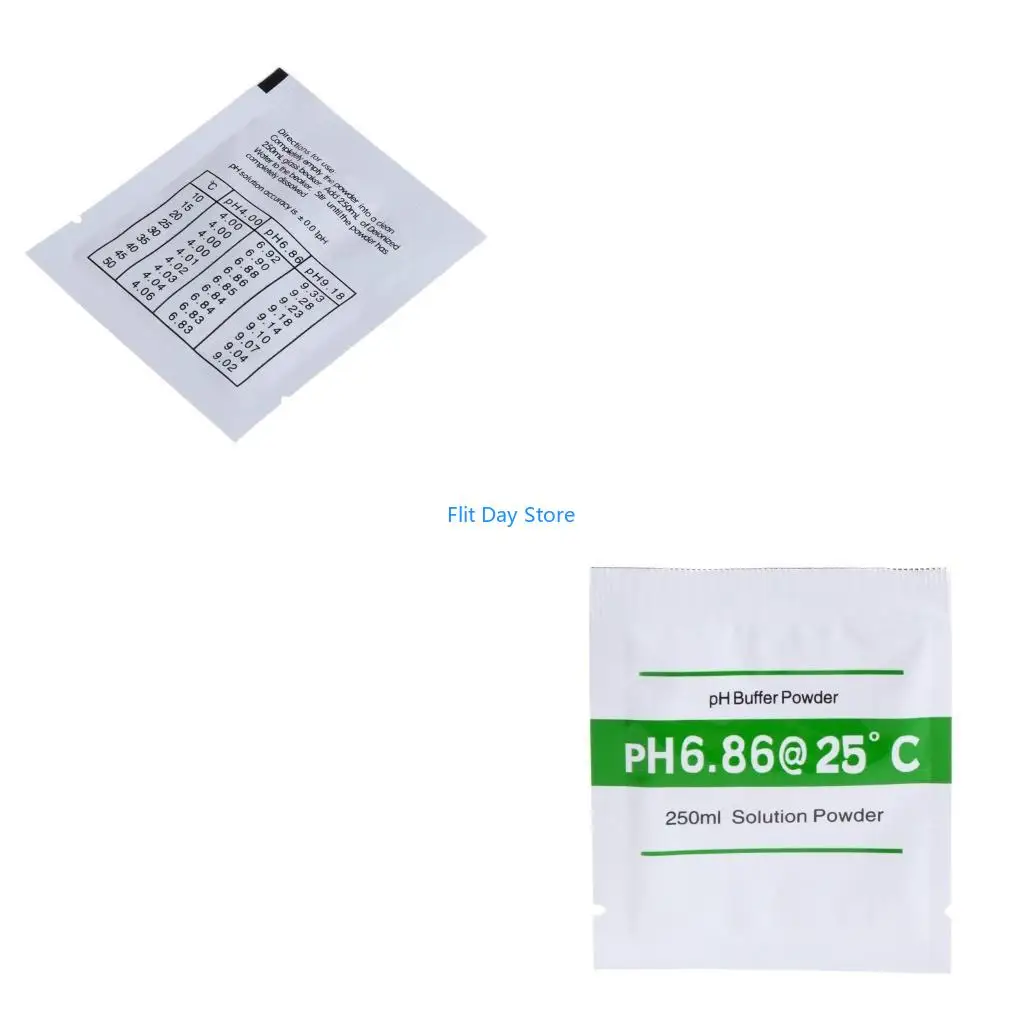 F92C 20 Pcs Buffer Solution Powder For Test Meter Measure Calibration 4.01 6.8