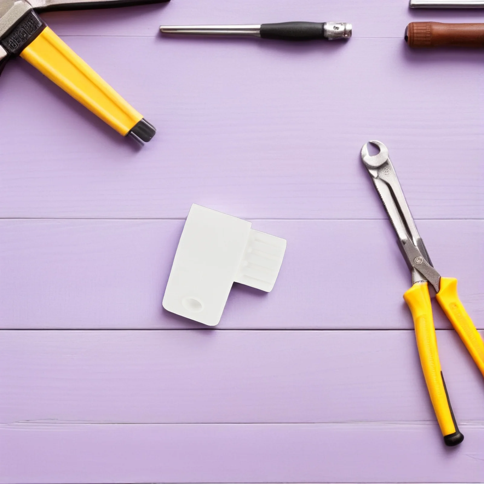 Base stabilizzatrice per box in plastica bianca Clip di ricambio Fermo per box per bambini Accessori per recinzione antiscivolo Supporto per fissatore