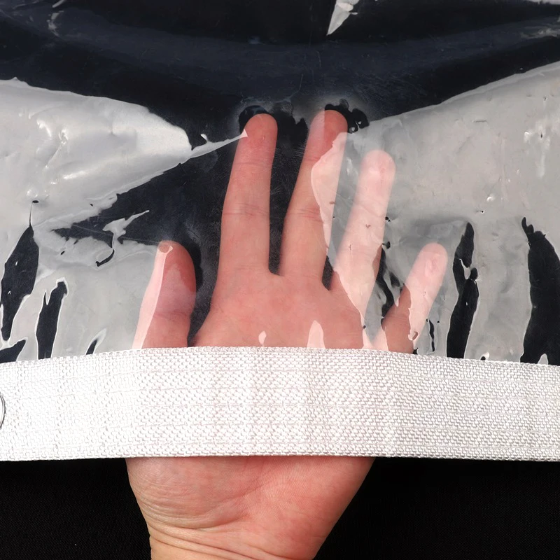 95% Clear PEVA Rainproof Cloth Patio Pergola See Through Tarp Curtain Home Window Keep Warm Film Outdoor Transparent Tarpaulin