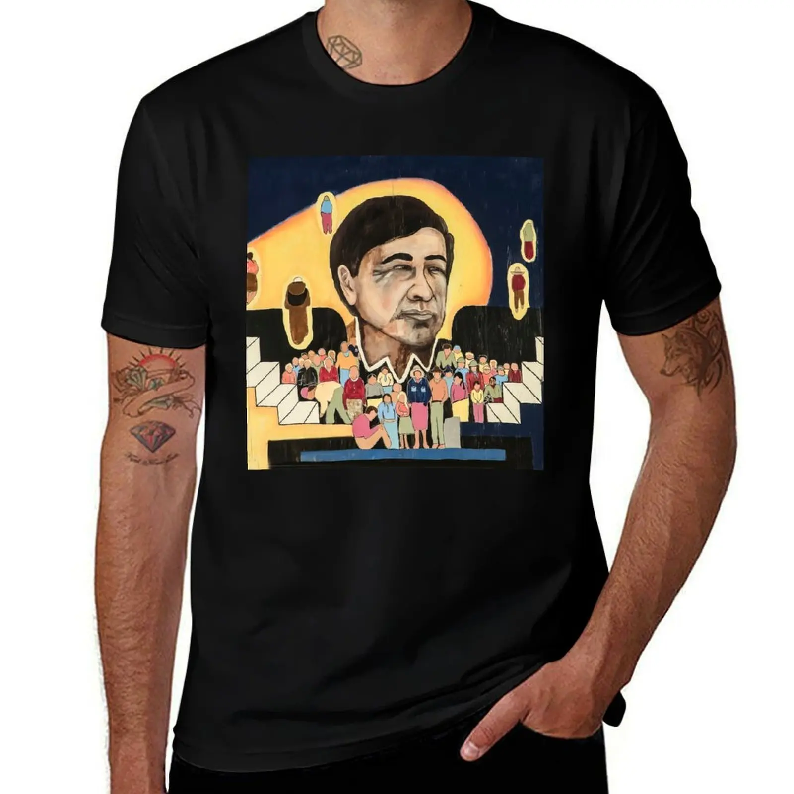 

t high fit man Cesar tshirt quality t for at Chavez School shirts shirts T-Shirt cotton anime slim