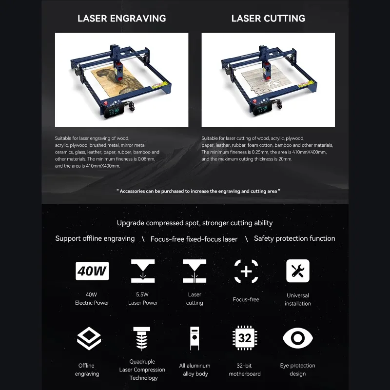 A5 M50 Pro Engraving Laser Marking Small Business Offline Portable Laser Cutting Machine for Steel Metal Jewelry Wood