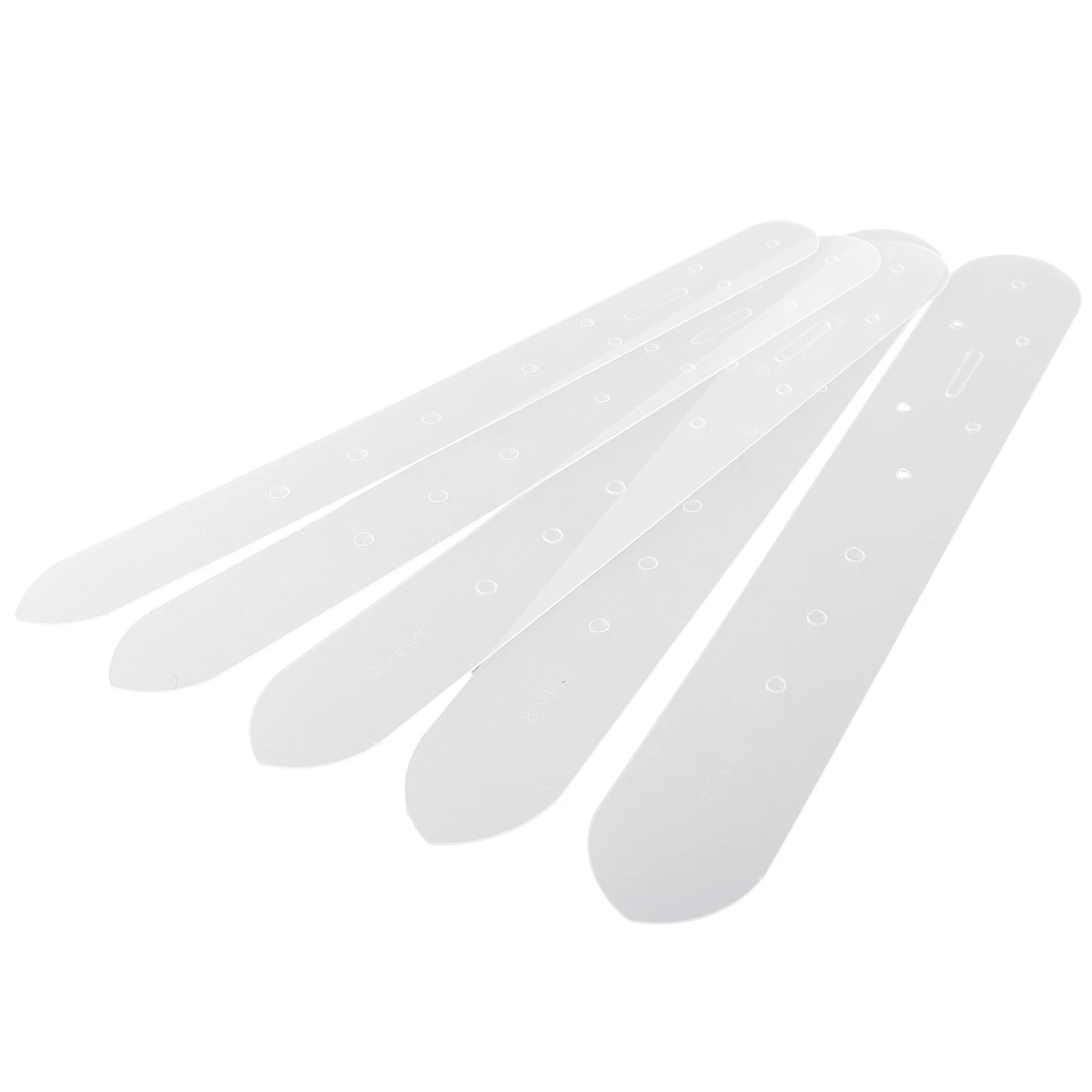 5Pcs Plastic Leather Belt Buckle Head End Orientate Punch Hole Templates Tools Tools Workshop Equipment Home Garden