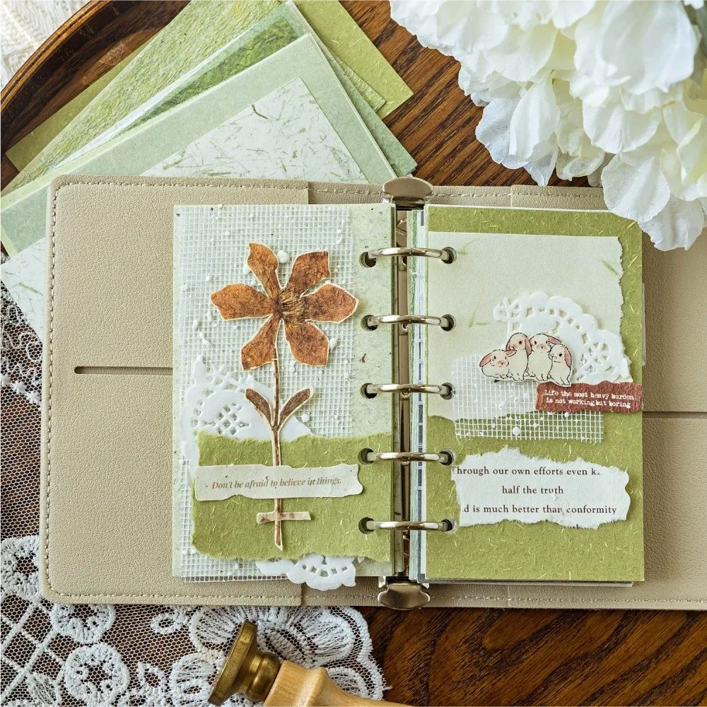 New Morandi Pastel Texture Scrapbook Decoration Paper Craft Paper DIY Background Material Paper Decorative Memo Pad Journal