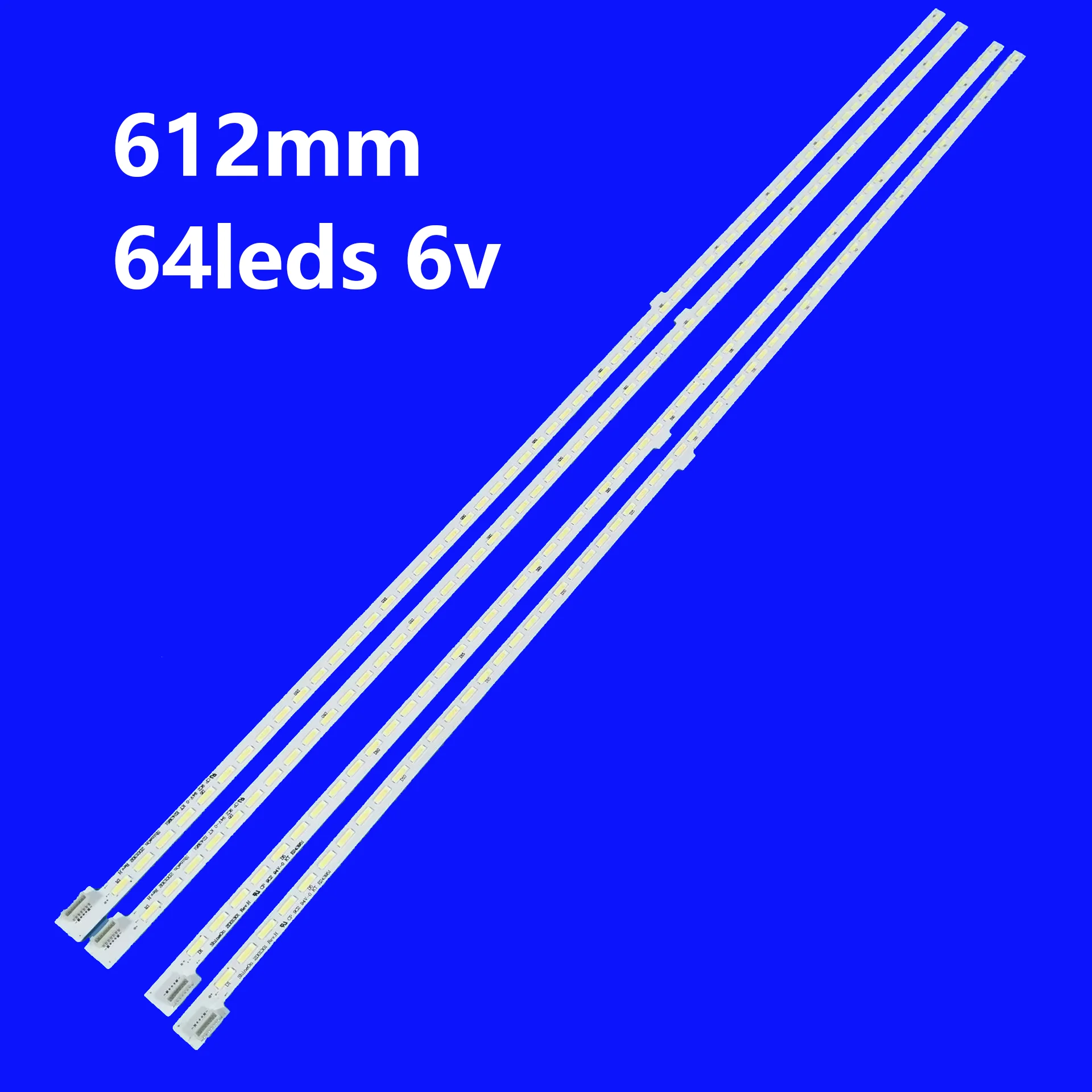 

4pcs/set 612mm LED Backlight for Q55H9700 2D01301 2D01302 Rev.H 20CB192BHLS15190198L LVU550SE2L CD9W00