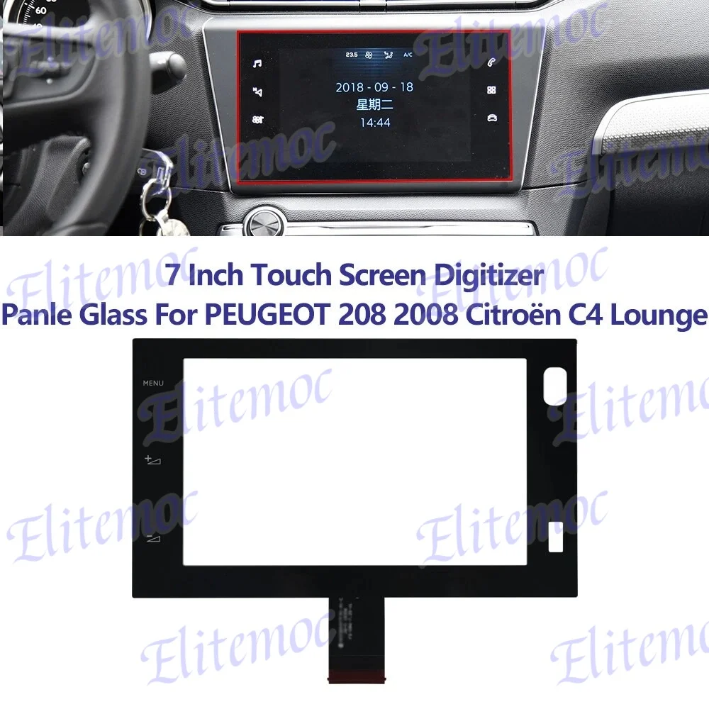 

ACP3G5477FPC-A1-E 7.0" Touch Screen Digitizer for Peugeot 208 Citroën C4 Lounge Radio Navigation Repair Parts Replacement