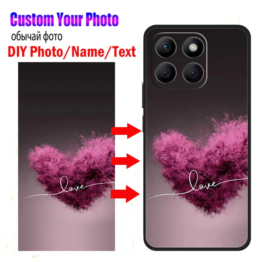 Customized Phone Cases for Honor X8B Cover DIY Photo Picture Image Design Fundas Para Honor X8 X8A X6A X6 4G Silicone Case Soft