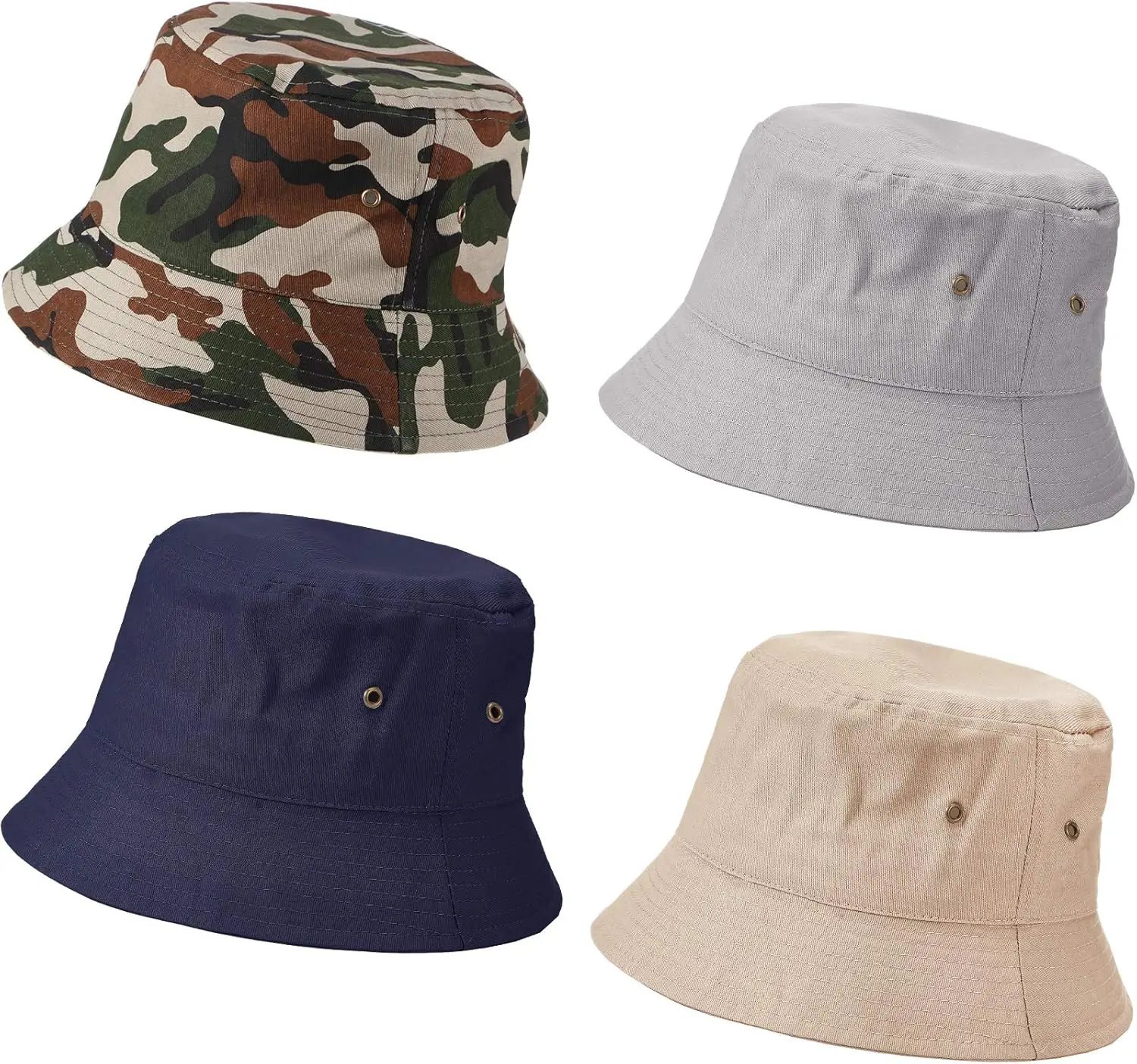 4 Pieces Bucket Hat…