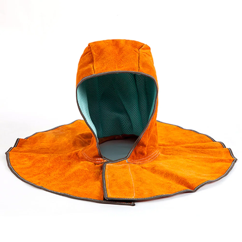 

Durable Welding Protection Cowhide Heat Resistant Anti Spark Splash Proof Welder Head Neck Cover Free Size
