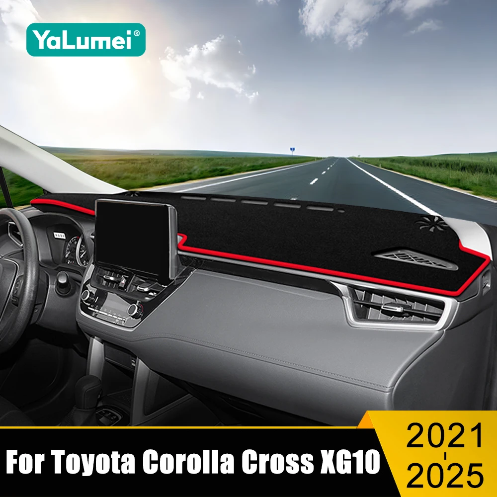 

For Toyota Corolla Cross XG10 2021 2022 2023 2024 2025 Hybrid Car Dashboard Mat Cover Instrument Panel Non-slip Pad Accessories